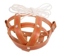 TOYZFRIENDY Muselière Cheval Cuir Respirante Anti-Morsure et Légère pour Pâturage Muzzles Fermiers Confortables et Résistants avec Lanière de Mètres