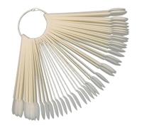 TOYZFRIENDY Nuancier Ongles Semi-permanent 50 Pièces Format Éventail Transparent Présentation Couleurs Manucure Professionnel Pratique Nail Art