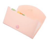 TOYZFRIENDY Organisateur de Documents Accordéon Pochette Rangement Factures et Reçus Dossier Portable pour Bureau et Auto-Entrepreneur Stockage Pratique et Résistant Couleur Rose