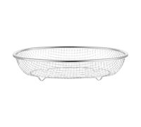 TOYZFRIENDY Panier Ovale en Acier Inoxydable Petit Panier à Fruits et Légumes en Maille Fine Passoire Cuisine Multifonction pour Laver Égoutter et Stocker pour Usage Domestique 1 Pièce