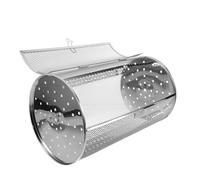 TOYZFRIENDY Panier Rotatif Acier Inoxydable pour Four Et Barbecue Cage De Rôtisserie avec Verrouillage Sécurisé pour Légumes Noix Viande Et Fruits De Mer Compatible Barbecue Et Four Électrique