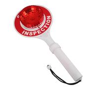 TOYZFRIENDY Panneau D'arrêt Portable avec Éclairage LED Clignotant, Baguette Lumineuse de Routière 40,6 Cm X 17,8 Cm, pour Contrôle de Trafic, Travaux Routiers et Passages Piétons