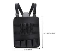 TOYZFRIENDY Paquet à Outils De Barbier Multifonctionnel Pour Coiffeur Ergonomique Ajustable En Tissu Oxford Noir Paquet à Ciseaux Et Tondeuse Pour Styliste Professionnel En Salon