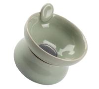 TOYZFRIENDY Passoire à Thé en Céramique Bleue Qing Song Filtre à Mailles pour Feuilles de Thé Infuseur à Résidus de Bureau Réutilisable Accessoire en Vrac