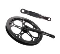 TOYZFRIENDY Pédalier Mono Plateau Dents Manivelle Creuse Compatible Single Speed VTT Route Pliant Fixe Noir