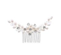 TOYZFRIENDY Peigne à Cheveux Fait Main en Perles pour Mariée, Accessoire de Coiffure Élégant, Décoration de Couvre-chefs en Cristal, Coiffure Mariage, Femme et Fille, Accessoire Cheveux