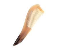 TOYZFRIENDY Peigne Corne Naturelle Ox Horn Peigne de Massage Antistatique pour Chevelu Démêlant Pratique sans Frisottis Adapté à Tous Types de Cheveux et Artisanal
