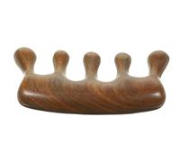 TOYZFRIENDY Peigne Massage Du Chevelu de Santal Dents Larges pour Démêlage Doux Portable et Léger Stimule la Circulation Sanguine et Soulage les Maux de Tête Adapté à Tous Types de Cheveux