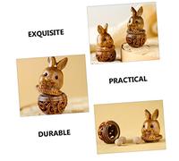 TOYZFRIENDY Pendentif Lapin Sculpté Creux Accessoire Suspendu Décoratif pour Voiture Porte Clés et Bijoux Unique