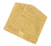 TOYZFRIENDY Petite Pyramide Dorée Modèle Miniature en Résine Décorative Bureau Simulation Égyptienne Éducative Présent Collection