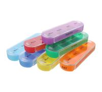 TOYZFRIENDY Pilulier Hebdomadaire Jours Compact avec Compartiments Journaliers pour Médicaments Organiseur de Pilules Portable pour Gestion Précise Semaine