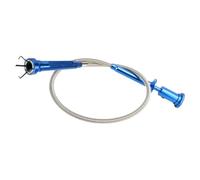 TOYZFRIENDY Pince Magnétique à 4 Griffes Flexible Lumière LED Bâton Magnétique Télescopique Bleu pour Ramassage D’Objets Métalliques Outil de Préhension Pratique pour Mécanique et Bricolage