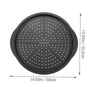 TOYZFRIENDY Plaque à Pizza Antiadhésive Acier Poignées Thermoconductrice Facile à Nettoyer et Démoulage Rapide Ustensile de Cuisson pour Four