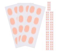 TOYZFRIENDY Plaquettes Nasales Adhésives pour Lunettes de Soleil - Coussinets de Nez Antidérapants, Ultra-doux, Couleur Peau, Forme Ovale, Taille L 9x6x1 Mm, Lot de 48 Paires,