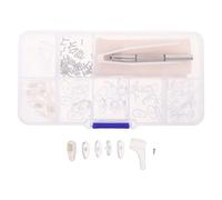 TOYZFRIENDY Plaquettes Nasales Silicone Antidérapantes pour Lunettes, Kit Réparation 30 Paires Taille 4 Coussinets Confortables, Accessoires Complets et Soleil, Entretien Facile