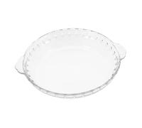 TOYZFRIENDY Plat Verre Rond pour Cuisson Au Four et Micro Ondes Moule à Éclaboussures Résistant Chaleur Polyvalent pour Aux Pommes et Plats Mijotés