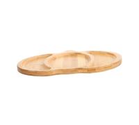 TOYZFRIENDY Plateau Citrouille Divisé Compartiments Plateau Snack Naturel pour Fromages Fruits Apéritifs Fête Halloween Thanksgiving Automne