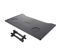 TOYZFRIENDY Plateau Fauteuil Roulant Renforcé avec Porte-gobelet Double Plateau Amovible Plastique et Acier Inoxydable Tablette Portable pour Manger Lire et Écrire sur Fauteuil