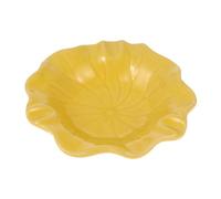 TOYZFRIENDY Plateau Support pour Huiles Essentielles Céramique Jaune Bol Lisse et Pratique pour Salon Spa et Maison Rangement Décoratif pour et Mélanges