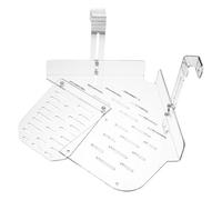 TOYZFRIENDY Plateforme de Baignade pour Tortue Acrylique Transparente Grand Format avec Crochet Suspendu Terrasse de Repos et Élevage pour Aquarium et Réservoir Aquatique