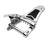 TOYZFRIENDY Pont Tremolo Chrome pour Guitare Jazz Creuse Semi Caisse avec Barre de Manuel Vintage Accessoire de Remplacement