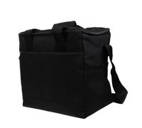TOYZFRIENDY Portable Lunch Box Grand Format avec Poignée Isolation Thermique Étanche Oxford Grand Compartiment pour Repas Goûter Pique et Bureau Noir