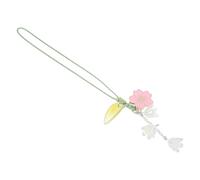 TOYZFRIENDY Porte-clés Fleur Créatif avec Pendentif Trèfle Lanière Chic pour Téléphone Portable Charme Suspendu Léger et Élégant Cadeau pour Anniversaire et Saint-valentin