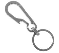 TOYZFRIENDY Porte-clés Mousqueton Titane Léger avec Décapsuleur Alliage pour Camping Randonnée et Usage Quotidien