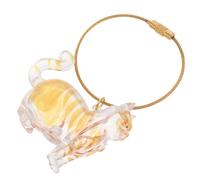 TOYZFRIENDY Porte-Clés Transparent Collecteur de Poils de Chat en Capsule Organisateur Portable pour Poils D’Animaux Boîte Commémorative Légère et Pratique Souvenir pour Propriétaires de