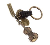 TOYZFRIENDY Porte-clés Violon Rétro Alliage de Zinc Accessoire Polyvalent pour à Dos et Fête Ornement Élégant pour Amateurs de Musique
