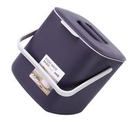 TOYZFRIENDY Poubelle Plastique avec Couvercle et Poignée Portable Bac Déchets Compartimenté pour Cuisine Collecte Sélective Humide et Sec Poubelle Pratique pour Maison et Bureau Design Simple