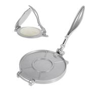 TOYZFRIENDY Presse à Tortilla Aluminium Argenté Machine à Pâte Inoxydable Antiadhésive et Facile à Nettoyer pour Maison et Restaurant Presse Pâtisserie Polyvalente pour Tortillas Pizzas et