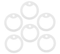 TOYZFRIENDY Protection Plaque d'Identité Chien Housse en Silicone Phosphorescent Lot de 6 Anneau Antibruit Absorption du Son Visibilité Nocturne Accessoire Léger pour Médailles