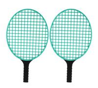 TOYZFRIENDY Raquette De Tennis pour Garçon Et Filles Jouet De Sport De Plein Air Plastique Léger Lot De 2 Couleurs Vertes Adapté Plage Et Loisirs Extérieurs