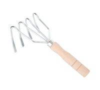 TOYZFRIENDY Râteau de Jardin à Dents Acier avec Manche Outil de Culture et Désherbage Manuel pour Labours et de Cacahuètes Outils Jardinage Polyvalents