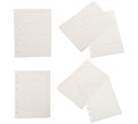 TOYZFRIENDY Recharges de Planificateur A6 Perforées 6 Trous Lot 4 Carnets Feuilles Mobiles Non Datées Pages de Recharge Intérieures pour Agenda Hebdomadaire et Mensuel pour Bureau et École