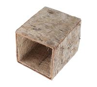 TOYZFRIENDY Rustic Birch Bark Flower Pot Vintage Succulent and Cactus Planter with Breathable Natural Wood for DIY Holiday Decor and Indoor Garden