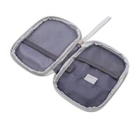 TOYZFRIENDY Sac de Médecine Portable Oxford Léger Poignée Pochette de Rangement Voyage Étanche pour Kit Organisateur Compact pour Randonnée Voiture Bateau et Moto Gris