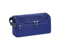 TOYZFRIENDY Sac de Toilette Suspendu Imperméable Bleu Foncé Trousse de Maquillage Compacte et Résistante pour Voyage et Salle de Bain Organiseur Cosmétique Pratique avec Crochet