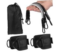 TOYZFRIENDY Set de Bandes de Résistance pour Cheville avec Manchettes Bandes de Renforcement pour Jambes Entraînement Fitness à et Extérieur Matériel Flexible Tpe pour Amélioration Mobilité et