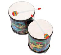 TOYZFRIENDY Set de Bongos Percussion Garçon Fille avec Baguettes Instrument Musical Éducatif Surface Lisse Sans Burr Résistant et Stable Éveil Rythmique pour Ans