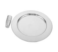 TOYZFRIENDY Set de Coupes et Assiettes de Communion Acier Inoxydable Empilables pour Services Religieux Gobelets Rituels Métalliques pour Cérémonies Déglise