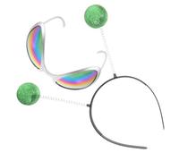TOYZFRIENDY Set de Lunettes Amusantes et Tête Extraterrestre Vert pour Fête Déguisement Halloween Carnaval Accessoires Décoratifs Originaux pour Adultes et Garçon Fille