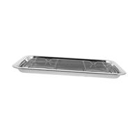 TOYZFRIENDY Set de Plateau Inox avec Antidérapante pour Cuisson et Refroidissement Plateau Multifonction pour Barbecue Camping et Cuisine Familiale