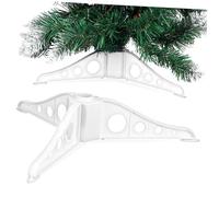 TOYZFRIENDY Socle de Sapin de Noël Blanc Robuste Support Stable pour Arbre Artificiel et Accessoires DIY Base Décorative pour Décoration Noël Sapin