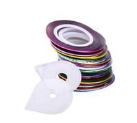 TOYZFRIENDY Stickers Ongles Nail Art 90 Rouleaux 1,5 Mm Ruban Adhésif Pour Clous En Vinyle Multicolore Femmes Filles Avec 2 Boîtes Pour Décoration Manucure Pédicure