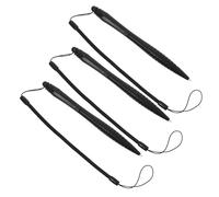 TOYZFRIENDY Stylet Résistant Aux Rayures pour Écran Résistif avec Dragonne à Ressort, Lot De 3, Stylet Numérique Polyvalent pour Tablette Et Téléphone, Usage Industriel Et Ludique, Couleur Noire