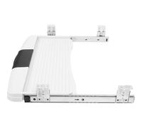 TOYZFRIENDY Support Clavier Coulissant sous Bureau Rails Renforcés, Plateau Tiroir pour Clavier D’Ordinateur, Ensemble K3 Gris Blanc, Gain de Place Ergonomique pour Bureau Professionnel