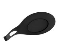 TOYZFRIENDY Support de Cuillère en Silicone Épais Noir Repose-Cuillère Petit pour Comptoir Cuisine Porte-Ustensiles Résistant à Haute Température Accessoire Pratique pour Cuisinière et