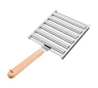 TOYZFRIENDY Support INOX pour Hot Dog Barbecue de Cuisson Uniforme pour Grillades et Plein Air Adapté Aux Saucisses et Hot-Dogs